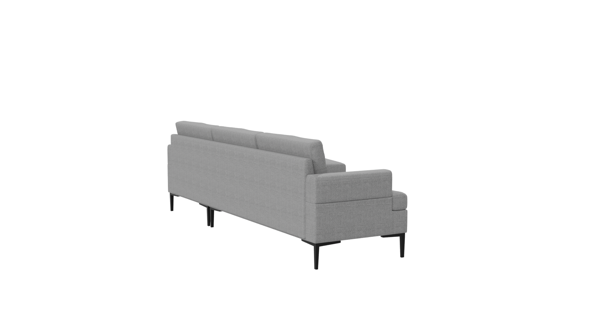 Stylish Gray Sectional Sofa 3D - Professional 3D Model Render 19