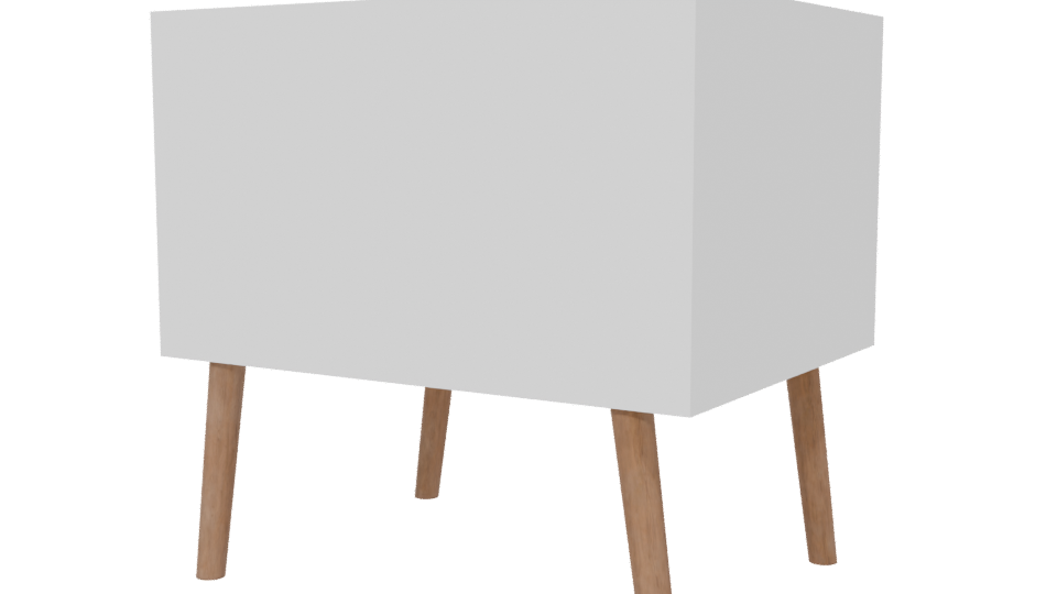 Stylish Nightstand 3D Model - Professional 3D Model Render 6