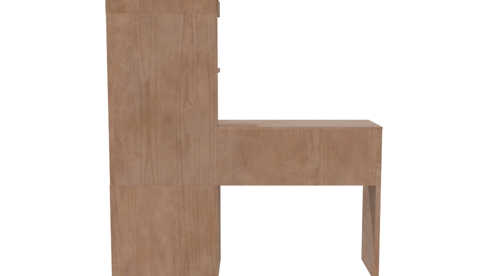 Stylish Home Office Desk 3D - Professional 3D Model Render 5