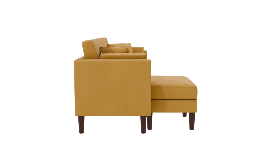 Stylish Corner Sofa 3D Model - Professional 3D Model Render 8