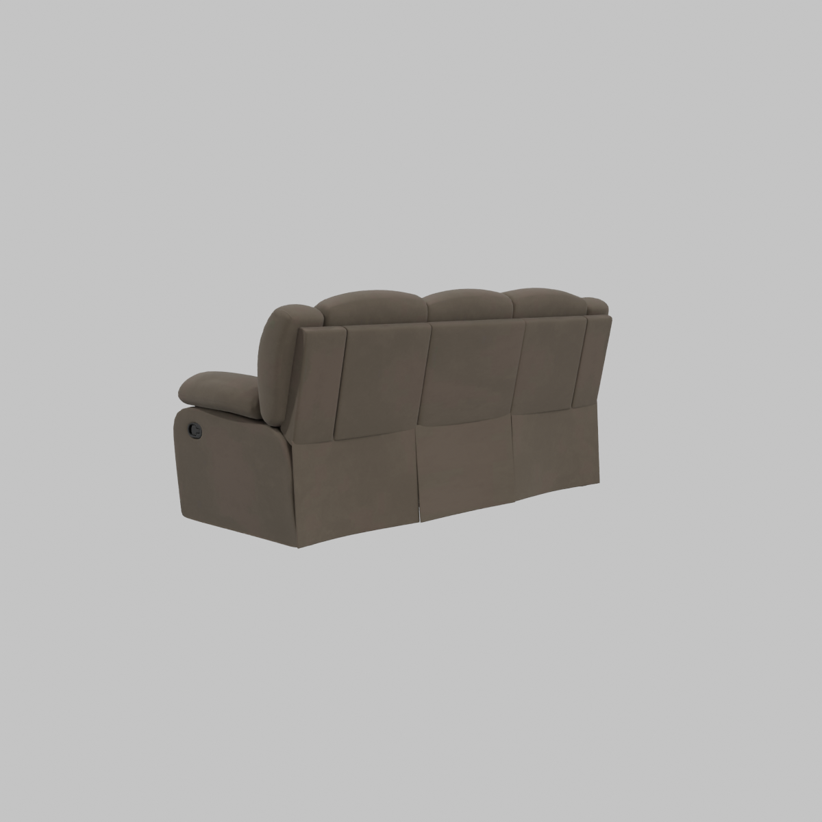 LOVE SEAT RECLINABLE CON CONSOLA café