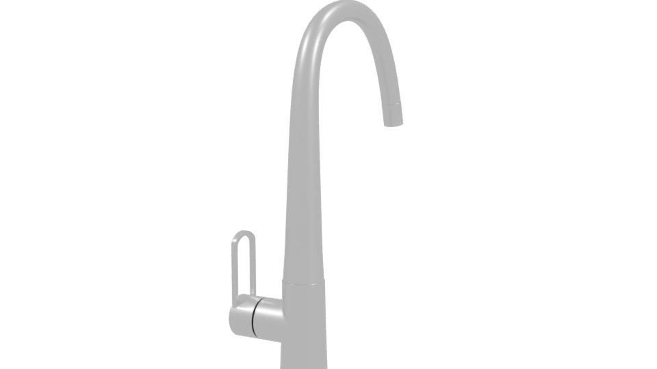 Sleek Kitchen Faucet Model - Professional 3D Model Render 3
