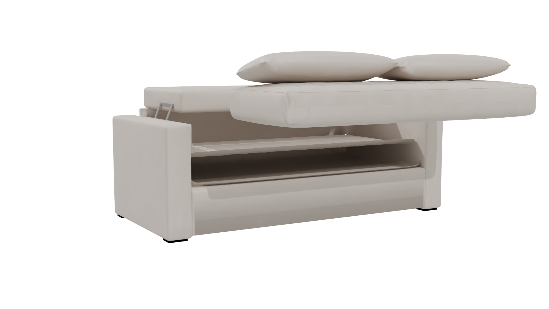 Elegant Modern Sofa Bed 3D Model - Professional 3D Model Render 4