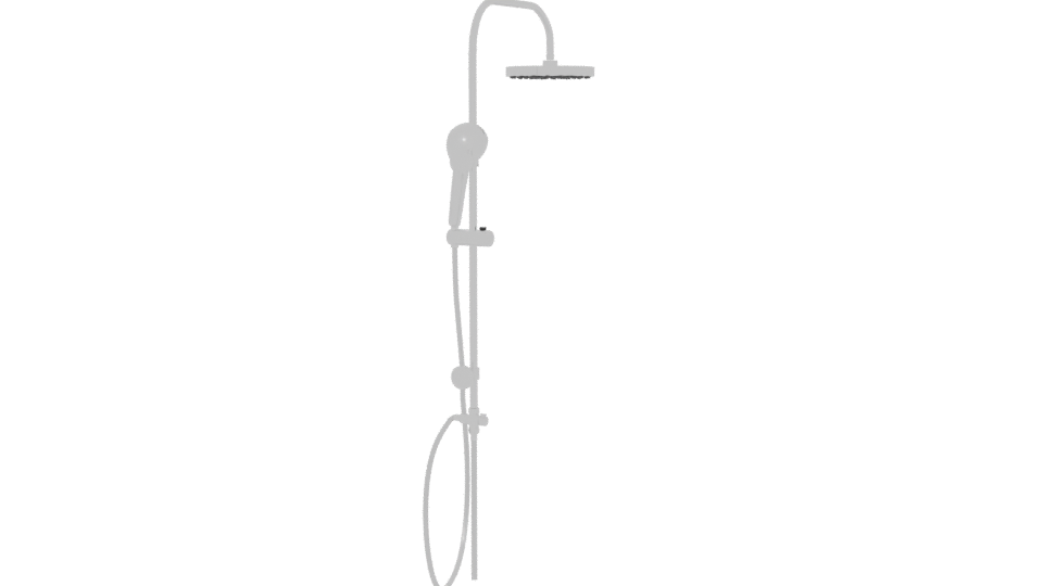 Modern Wall-Mounted Shower System - Professional 3D Model Render 6