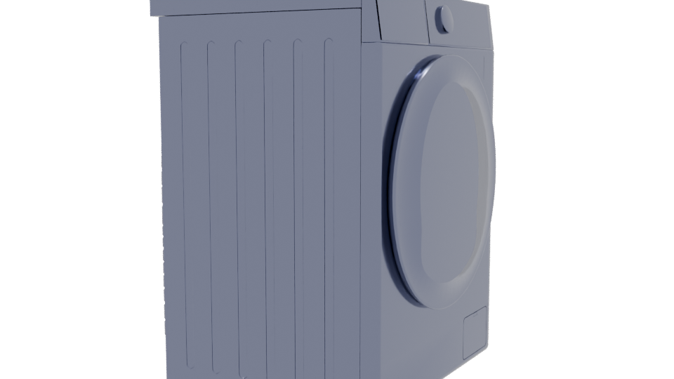 Modern Front-Loading Washing Machine 3D - Professional 3D Model Render 9