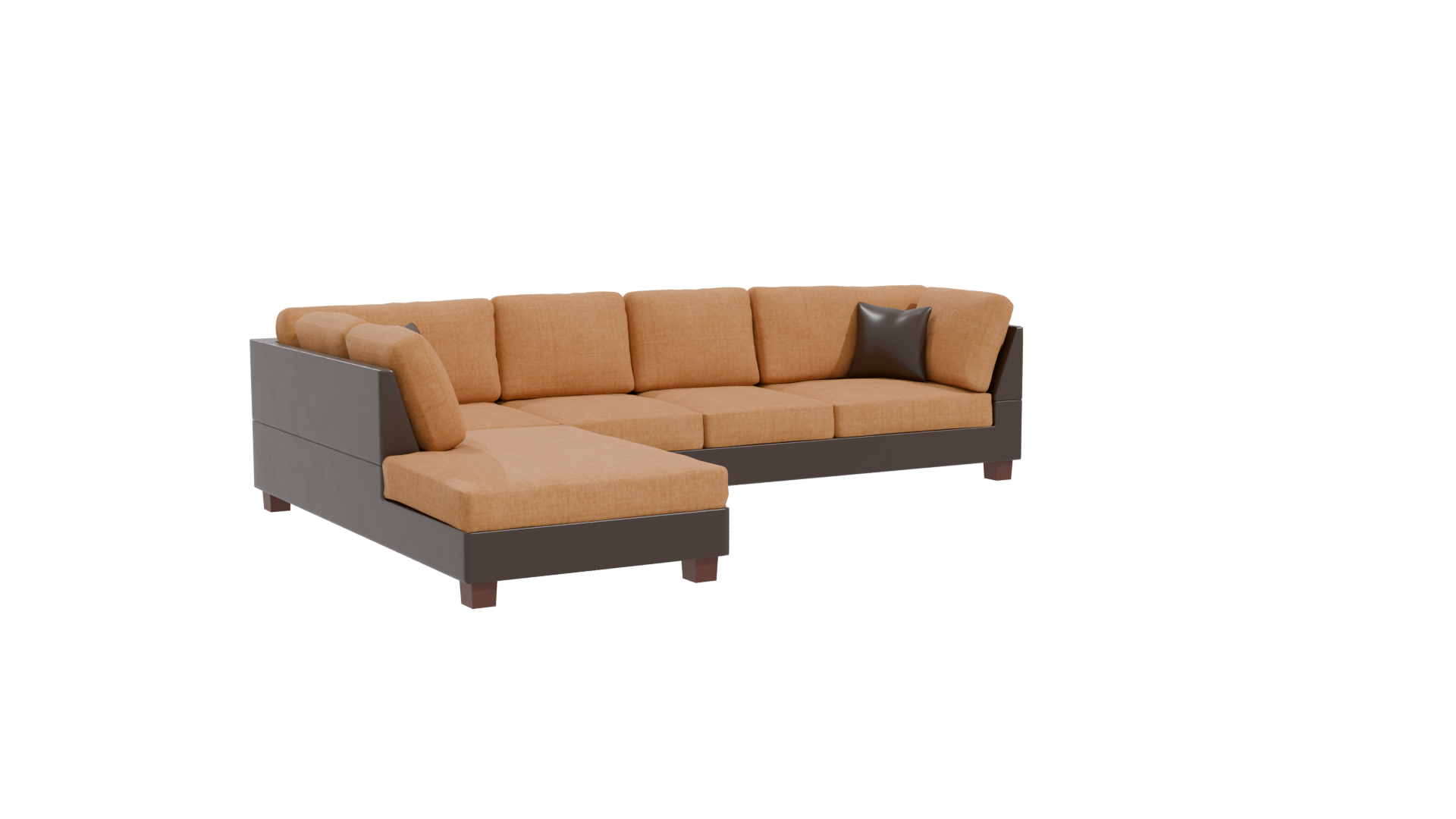 Modern L-Shaped Sofa 3D Model - Professional 3D Model Render 10