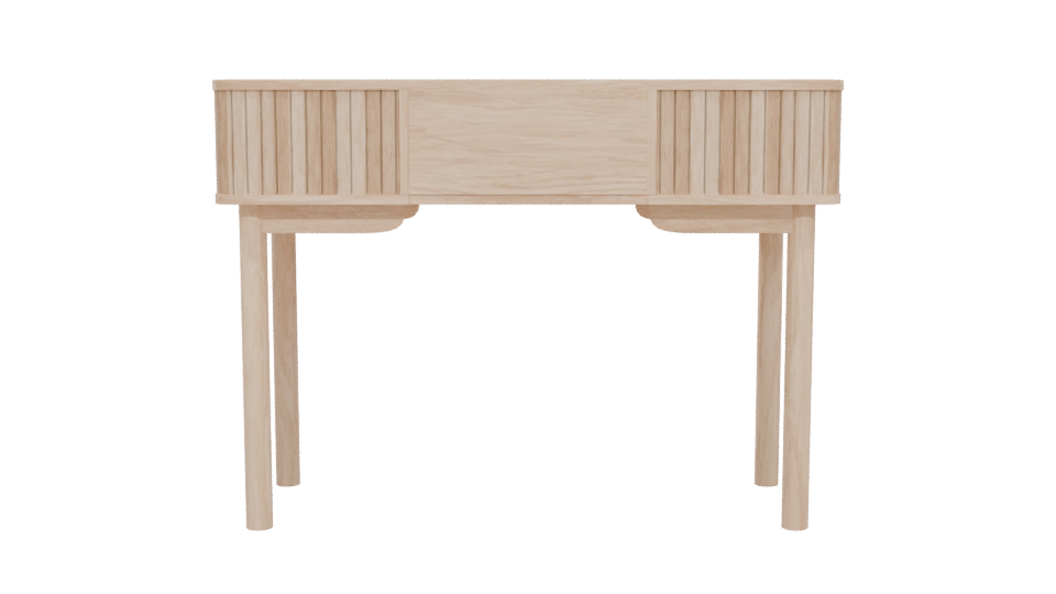Stylish Wooden Desk Model 3D - Professional 3D Model Render 5