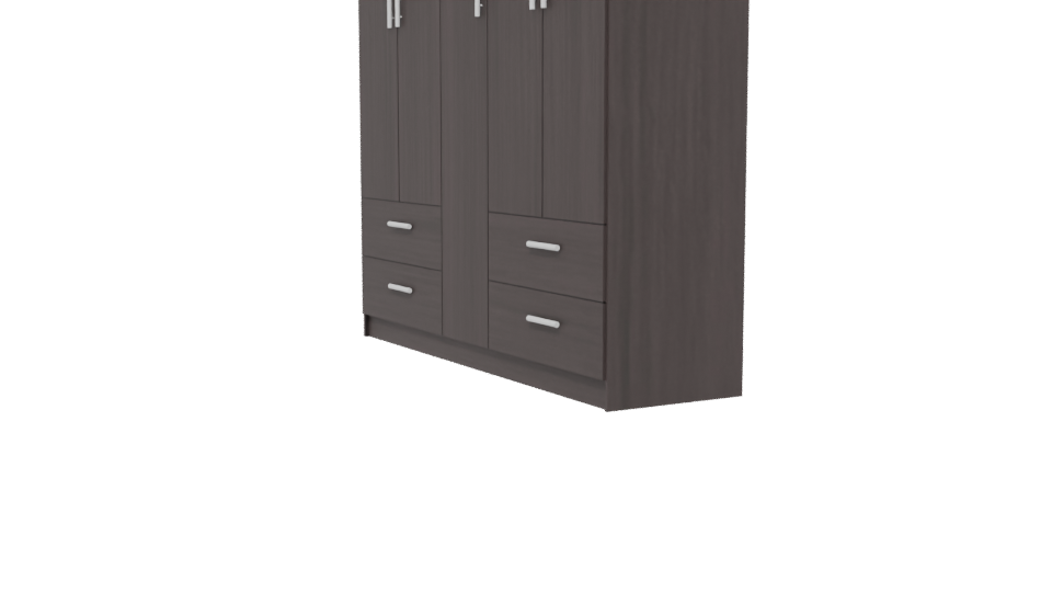 Elegant Wooden Wardrobe 3D Model - Professional 3D Model Render 13
