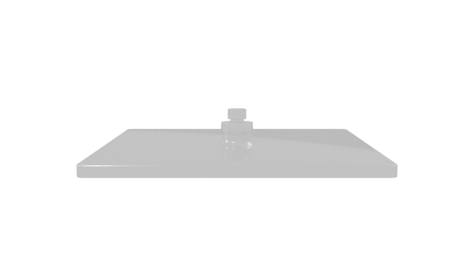 Sleek Metal Base Plate 3D Model - Professional 3D Model Render 8