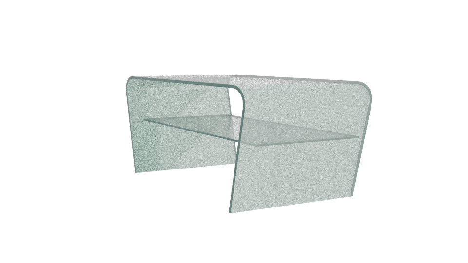 Modern Glass Coffee Table 3D - Professional 3D Model Render 13