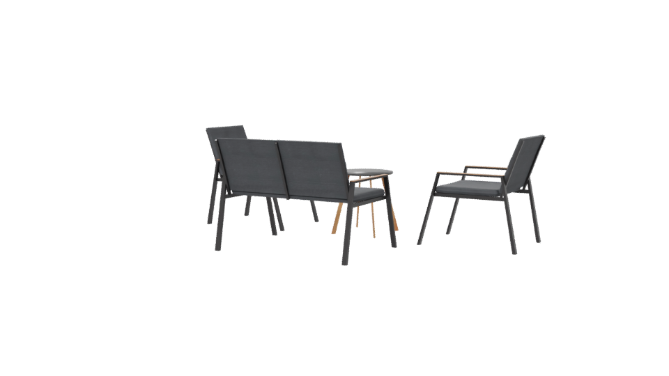 Modern Patio Furniture Set 3D - Professional 3D Model Render 6