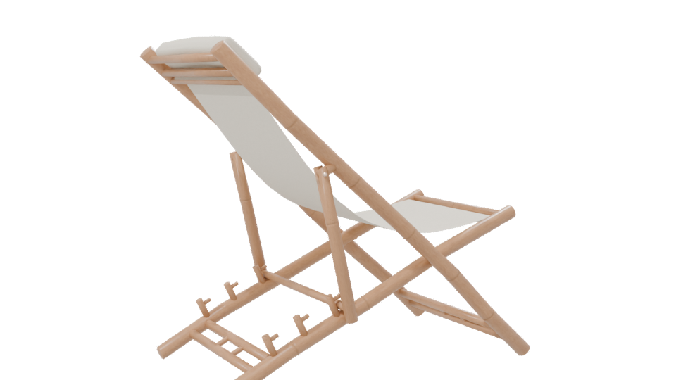 Stylish Outdoor Lounger 3D Model - Professional 3D Model Render 7