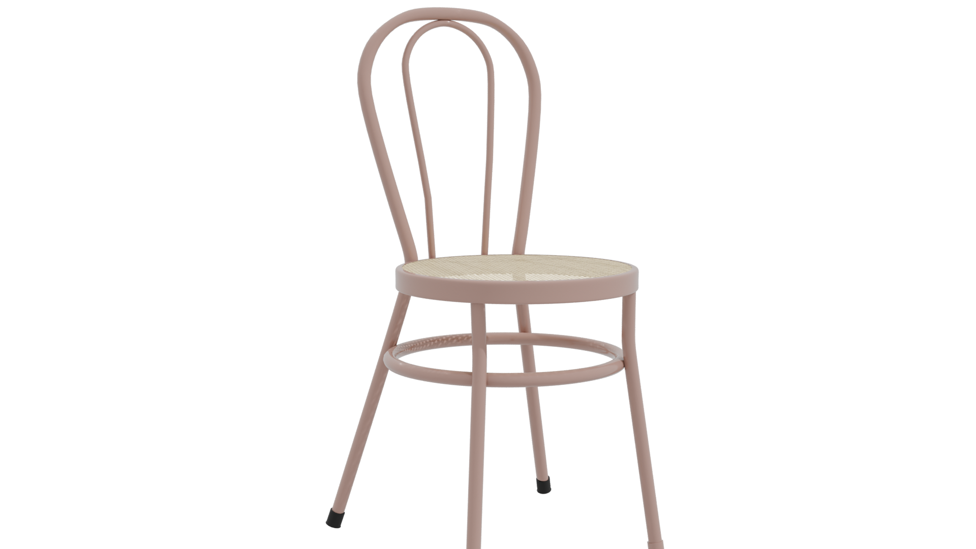 Stylish Pink Bistro Chair 3D Model - Professional 3D Model Render 10