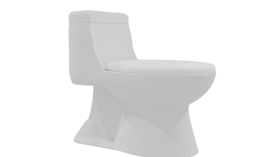 Sleek Modern Toilet 3D Model - Professional 3D Model Render 9