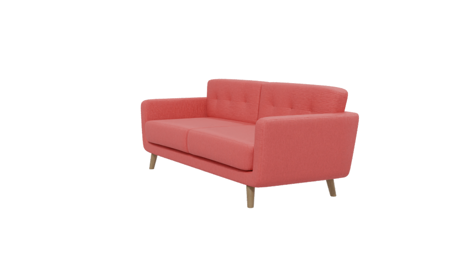 Stylish Modern Fabric Sofa 3D Model - Professional 3D Model Render 13