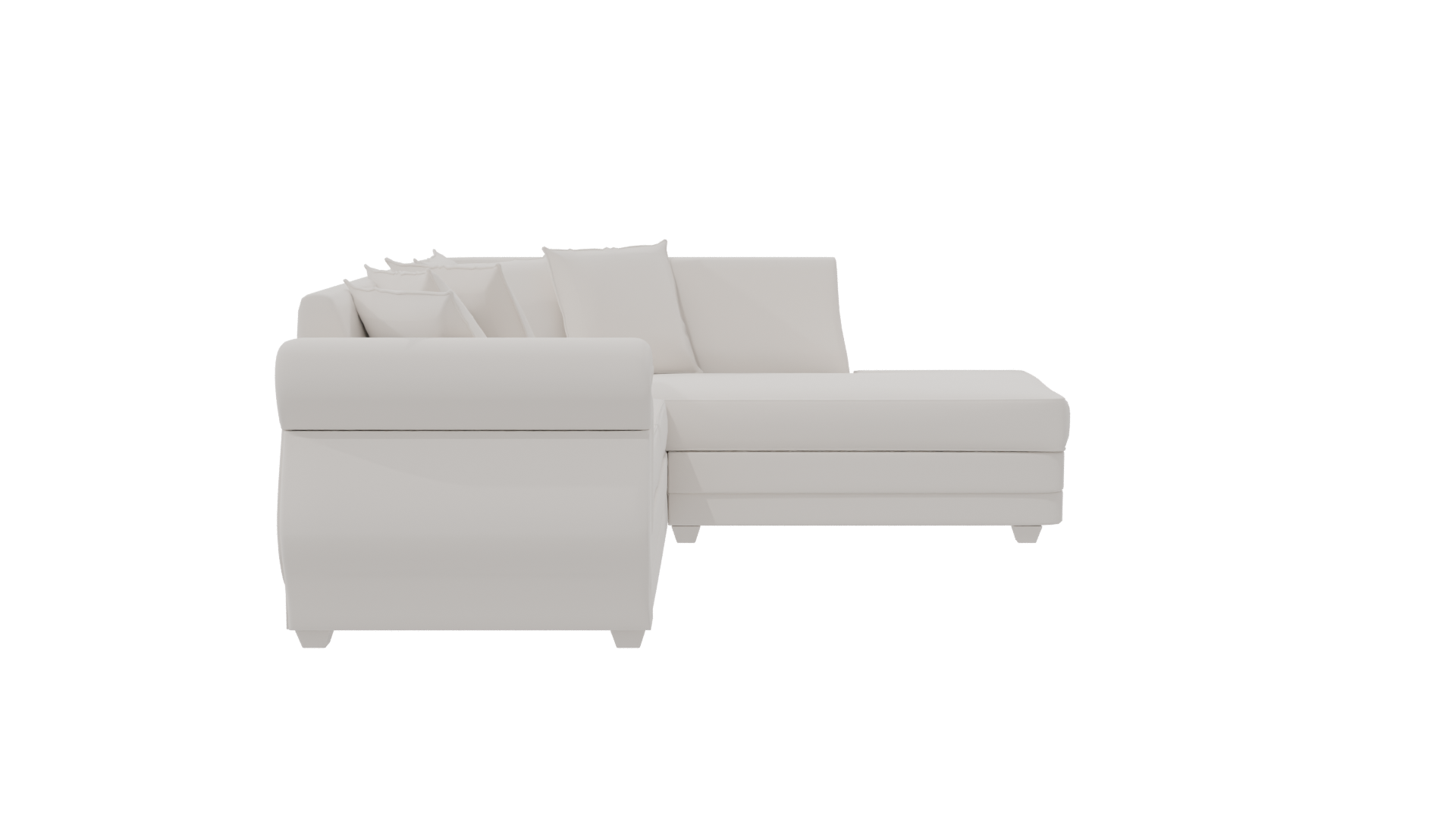 Luxurious Modern Sectional Sofa 3D - Professional 3D Model Render 3