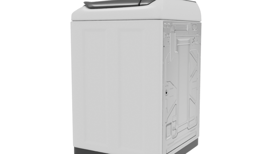 High-Efficiency Washing Machine Model - Professional 3D Model Render 3
