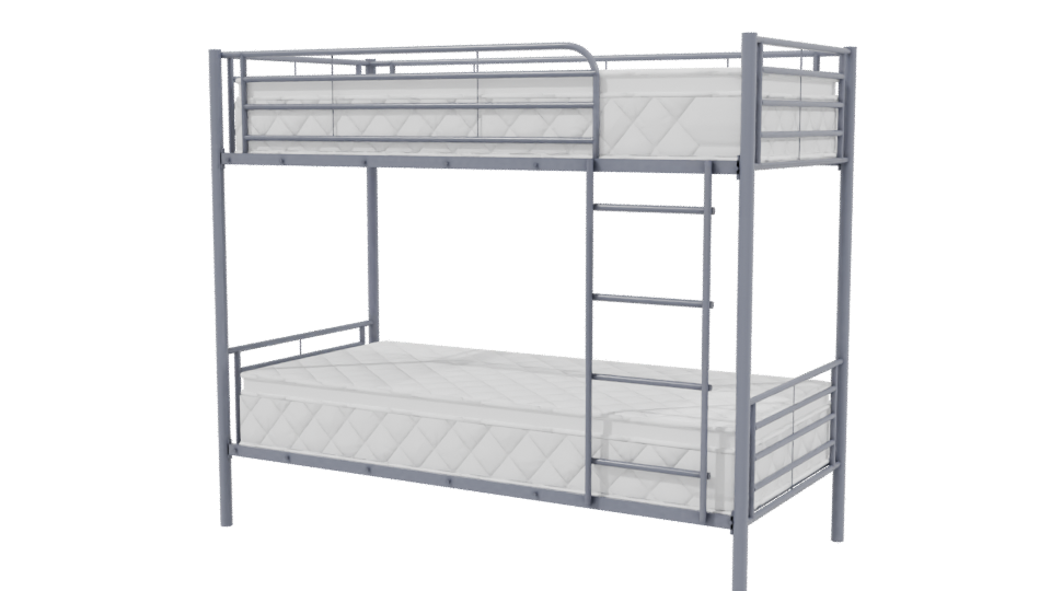 Industrial Bunk Bed 3D Model - Professional 3D Model Render 3