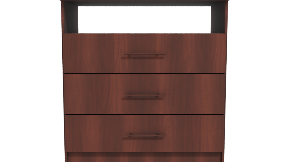 Contemporary Wooden Storage Cabinet 3D - Professional 3D Model Render 11