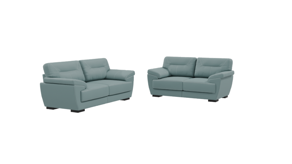 SALA 32 Vinyl Leather Sofa 3D - Professional 3D Model Render 9