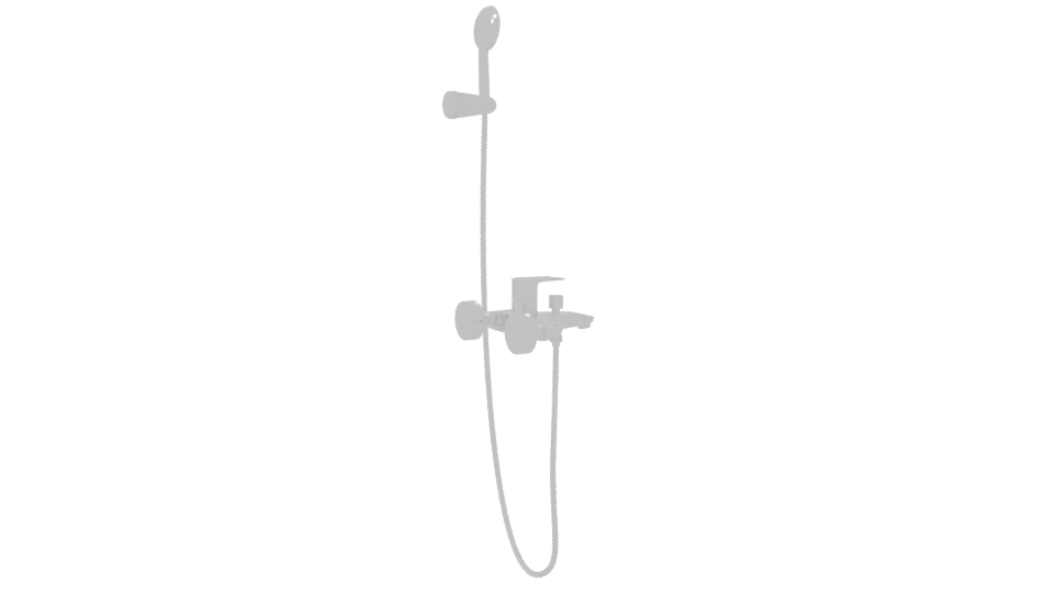 Sleek Modern Shower System 3D - Professional 3D Model Render 7