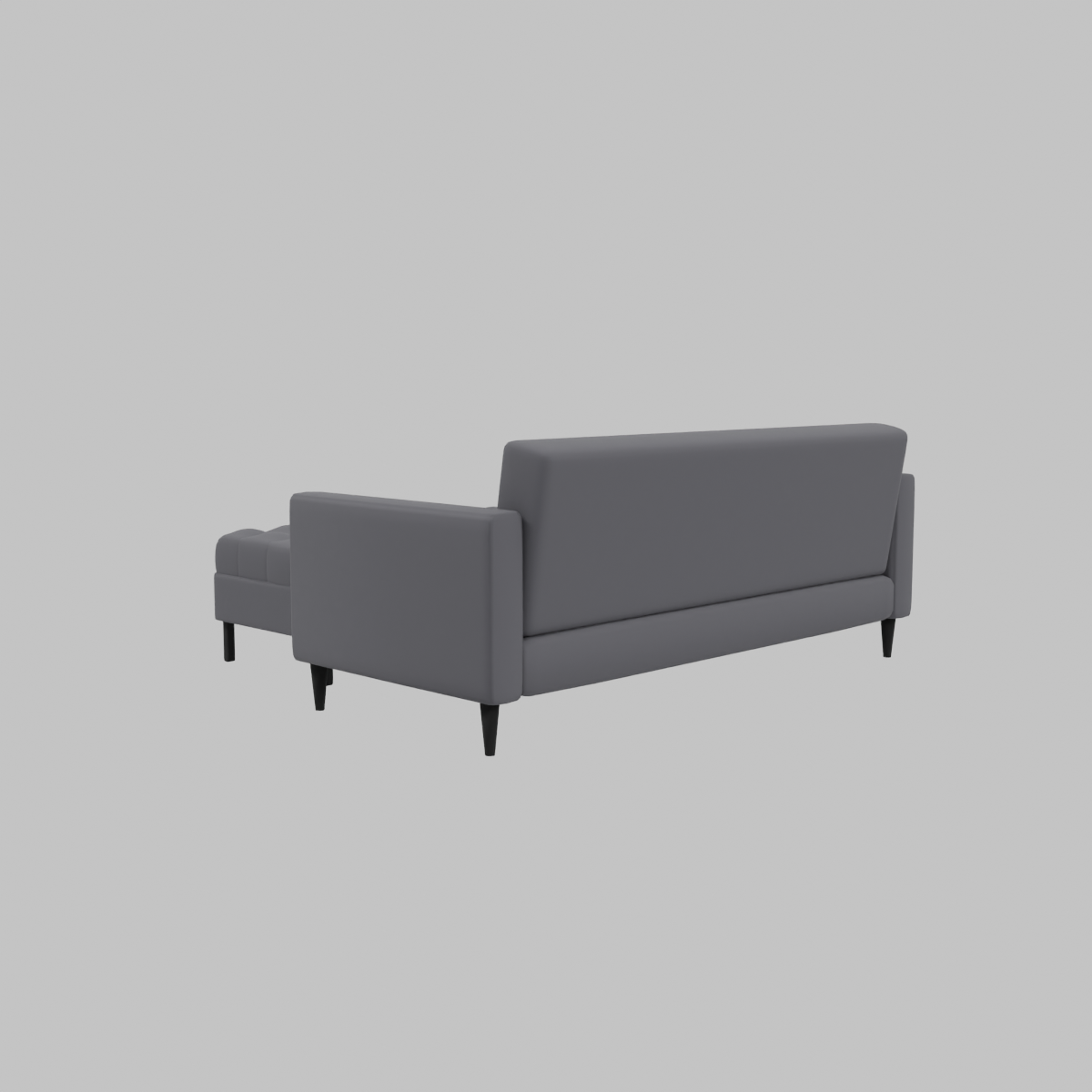 sofa-retro-3c-2-poufs-pu-negro