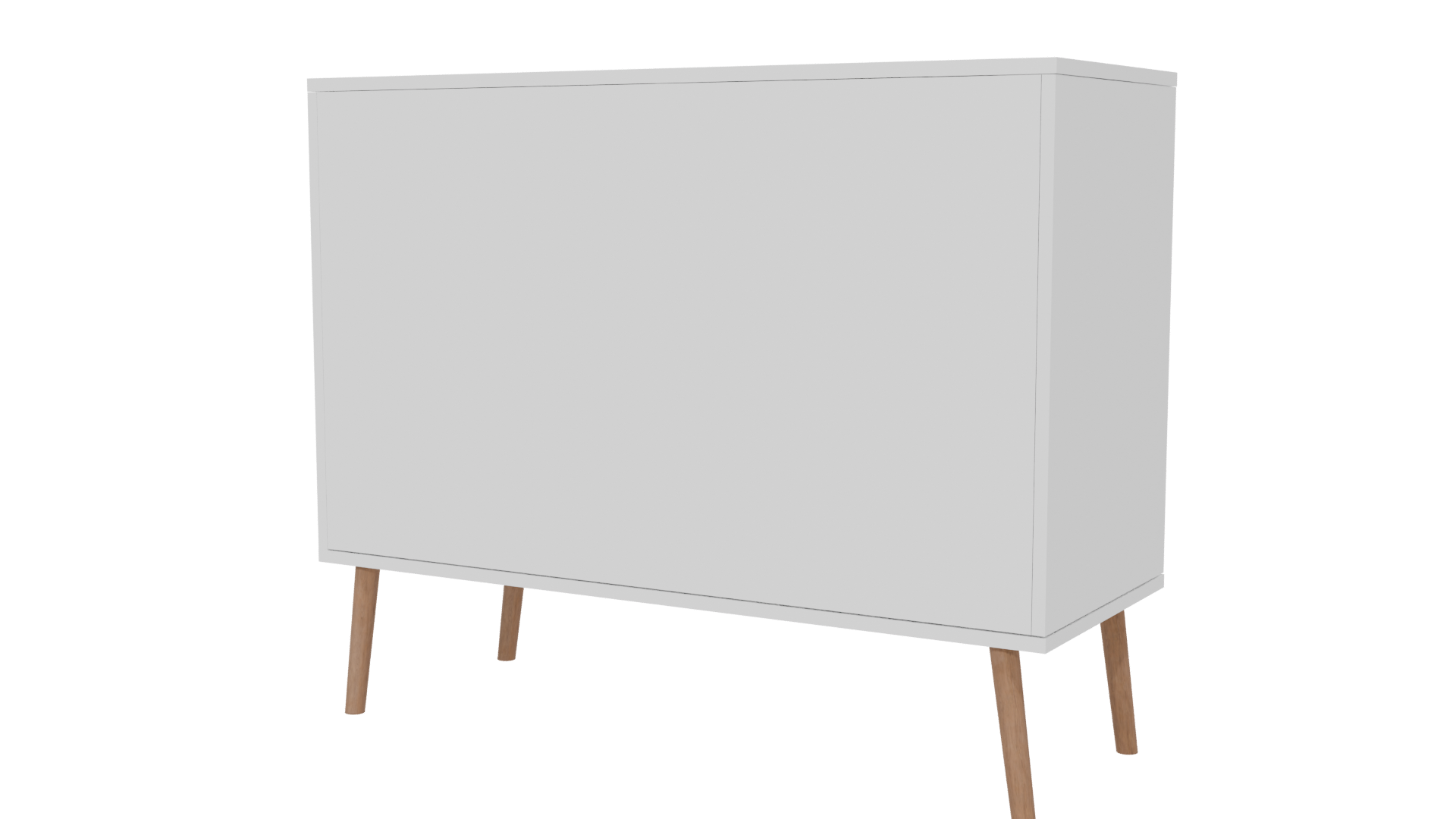 Stylish Modern Dresser with Wooden Accents 3D Model - Professional 3D Model Render 6