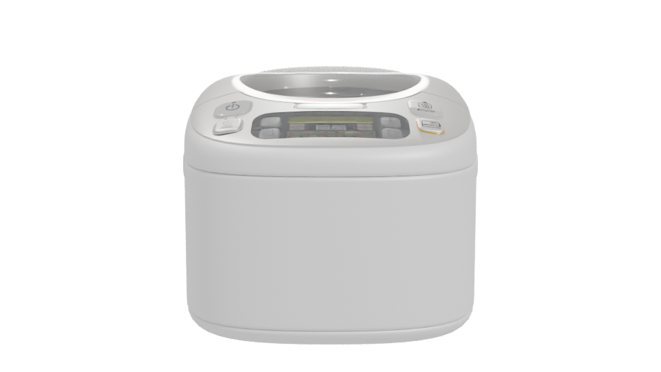 High-Tech Rice Cooker Model - Professional 3D Model Render 11