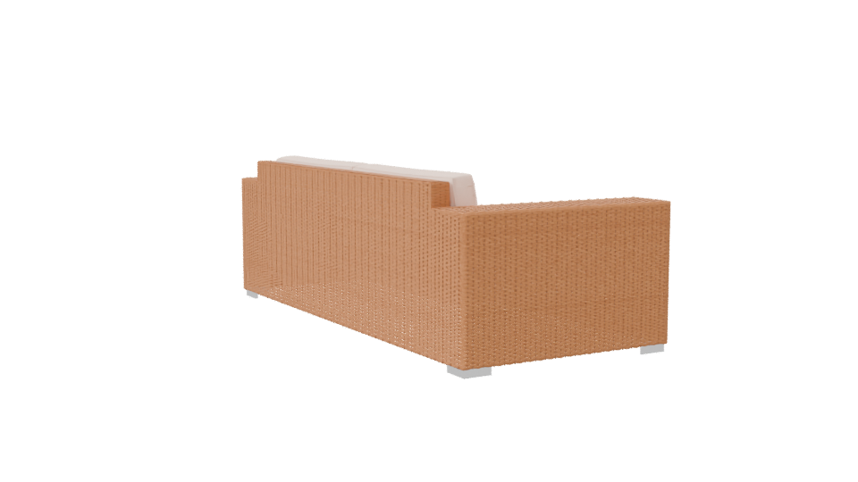 Stylish Outdoor Rattan Sofa 3D Model - Professional 3D Model Render 7