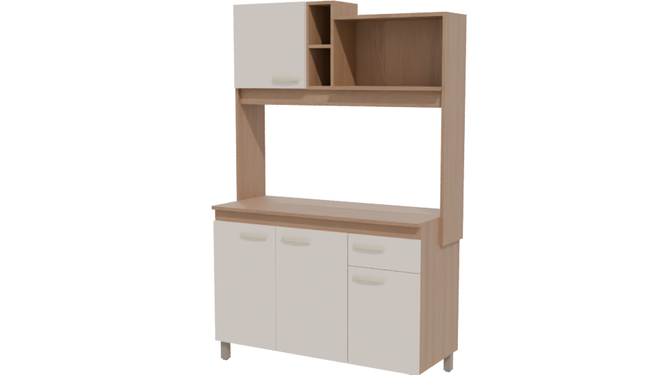 Stylish Kitchen Cabinet 3D Model - Professional 3D Model Render 12