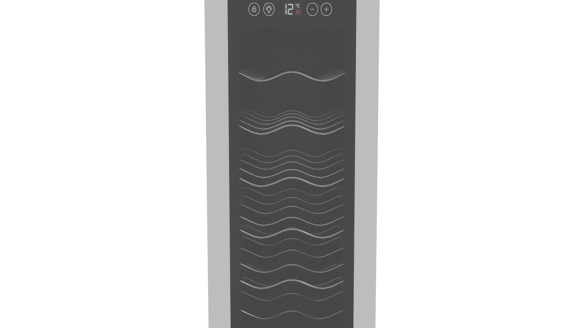 Sleek Glass Front Wine Cooler 3D Model - Professional 3D Model Render 8