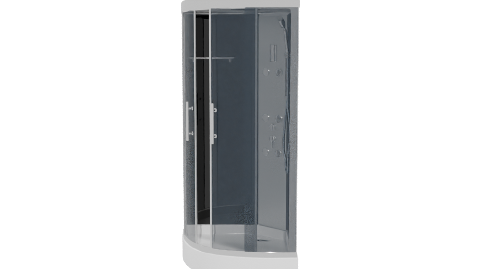 Modern Vertical Storage Cabinet Model - Professional 3D Model Render 5