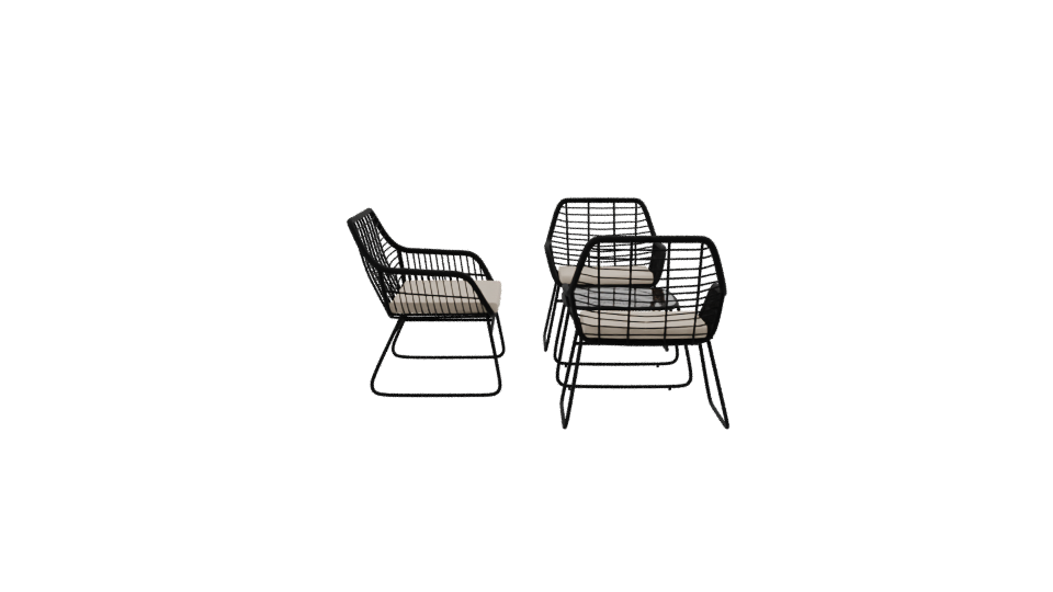 Stylish Outdoor Seating Set 3D - Professional 3D Model Render 8