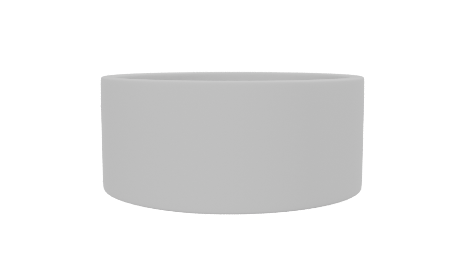 Minimalist Round Ceramic Bowl 3D - Professional 3D Model Render 13