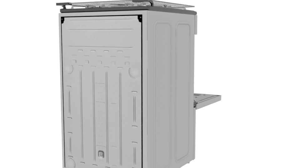 Realistic Kitchen Stove Model - Professional 3D Model Render 6