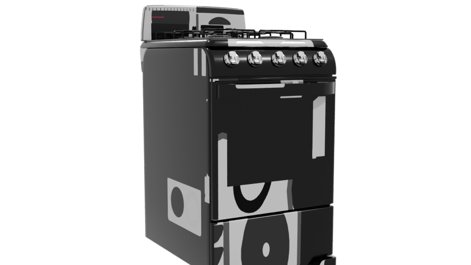 Modern Kitchen Stove 3D Model - Professional 3D Model Render 10