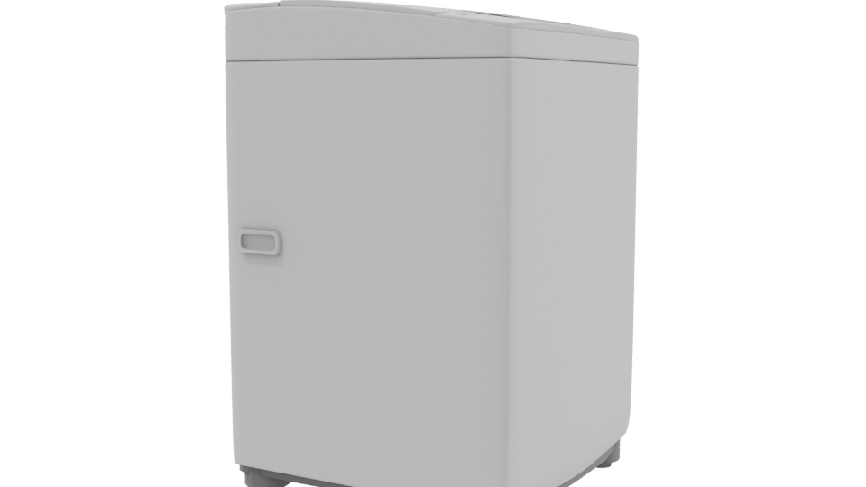 Contemporary Top-Loading Washing Machine 3D Model - Professional 3D Model Render 9