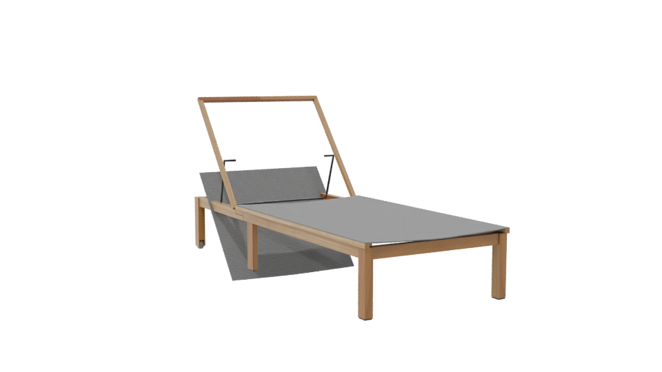 Stylish Outdoor Lounge Chair 3D - Professional 3D Model Render 7