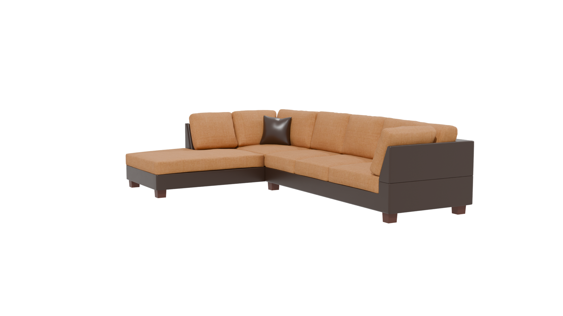 Modern L-Shaped Sofa 3D Model - Professional 3D Model Render 13
