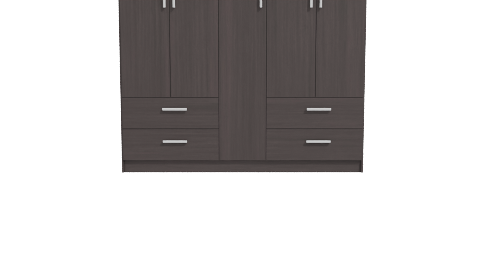Elegant Wooden Wardrobe 3D Model - Professional 3D Model Render 11