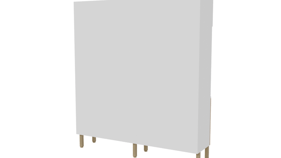 Stylish Wooden Cabinet 3D Model - Professional 3D Model Render 6