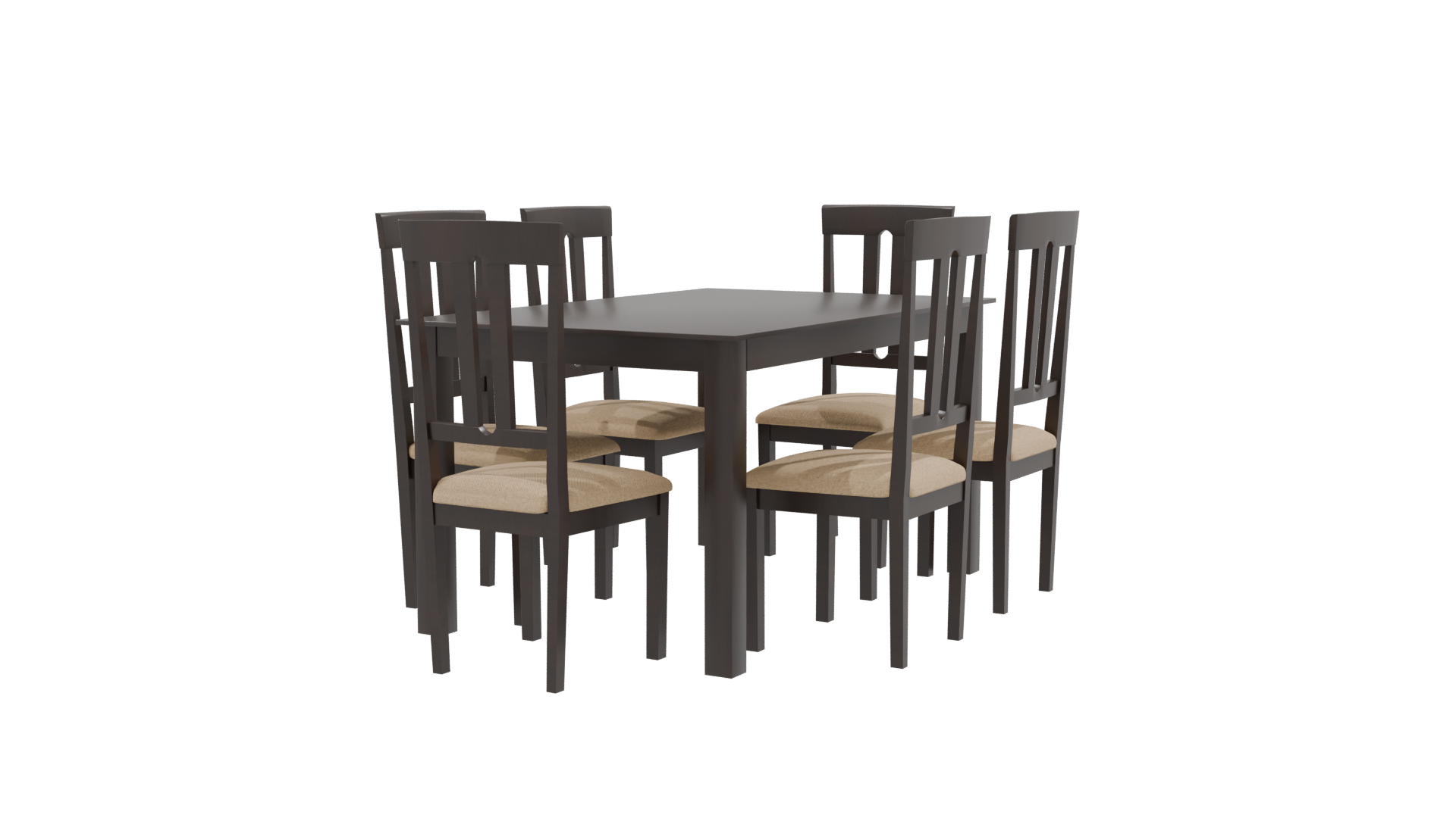 Elegant Dining Table Set 3D - Professional 3D Model Render 9