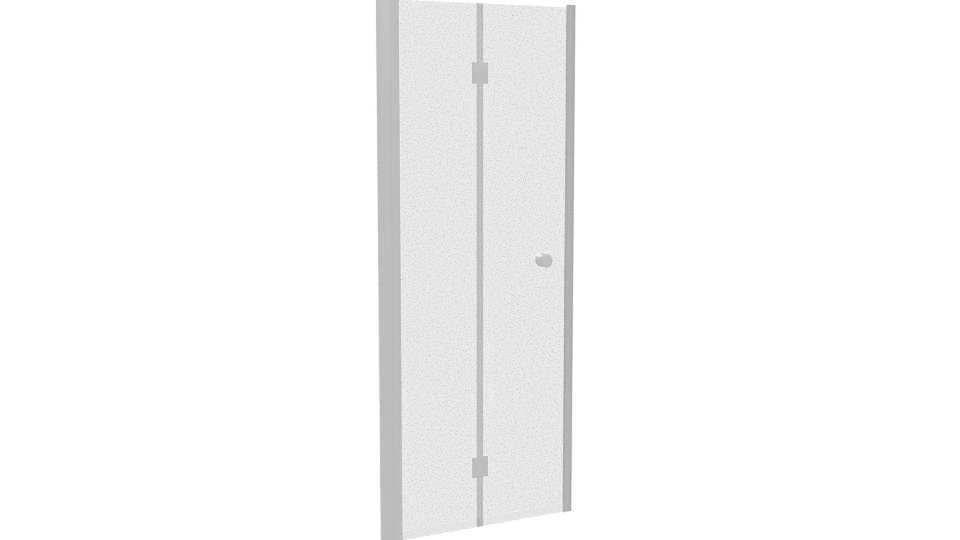 Glass Folding Shower Door 3D - Professional 3D Model Render 10