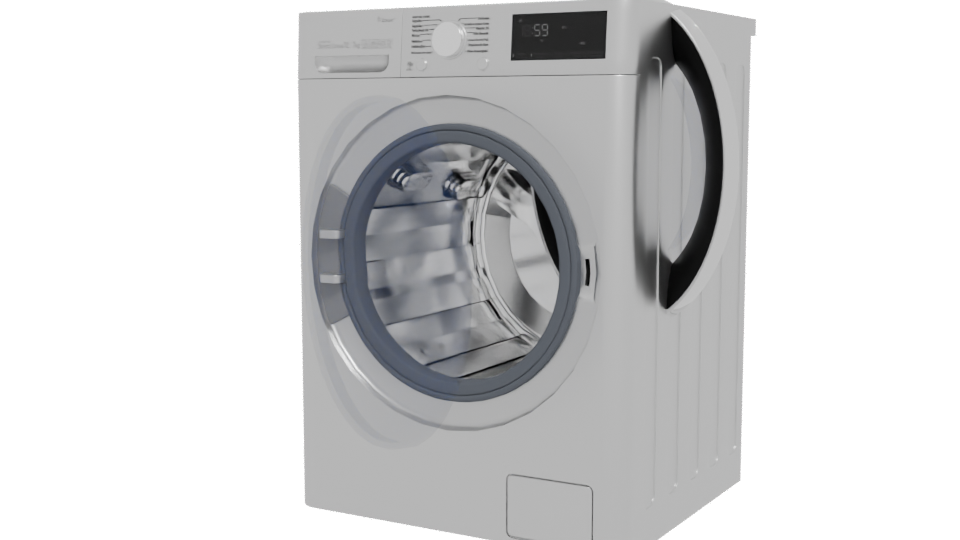 Front-Loading Washing Machine 3D - Professional 3D Model Render 12
