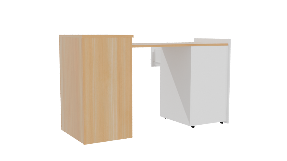 Modern Desk 3D Model - Professional 3D Model Render 4