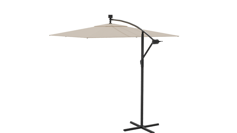 Stylish Outdoor Umbrella 3D Model - Professional 3D Model Render 7