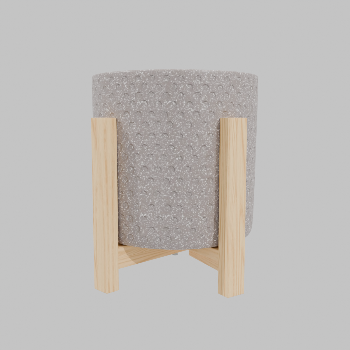 Maceta con base taupe 29x30 cm