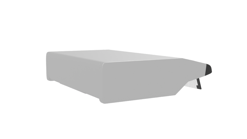 Sleek Stainless Steel Kitchen Hood - Professional 3D Model Render 7