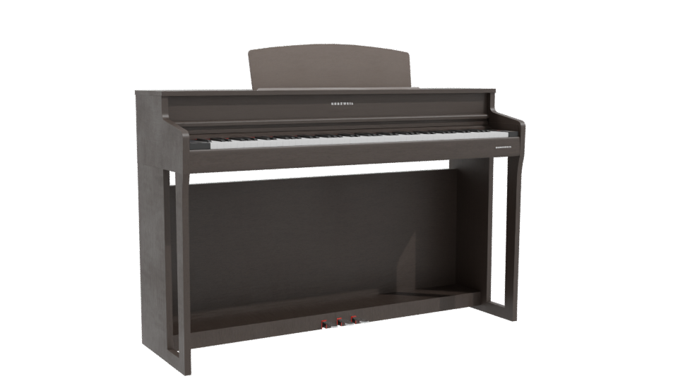 Stylish Digital Piano Model - Professional 3D Model Render 10