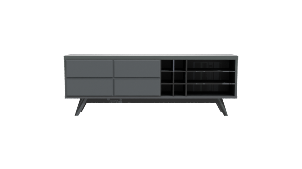 Stylish Modern TV Stand 3D - Professional 3D Model Render 11